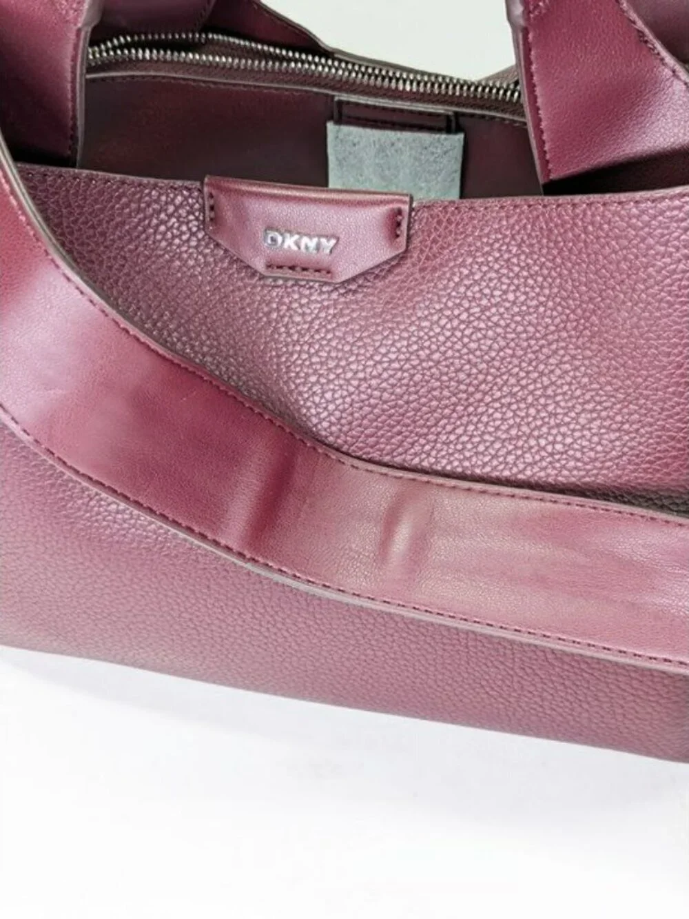 DKNY Willa Women's Small Top Handle Satchel Bag in Burgundy (MSRP $198)